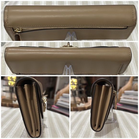 Authentic Michael Kors Hamilton Legacy Large Leather Wallet, in Camel. GORGEOUS - Picture 8 of 16